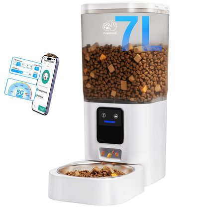 2-White5G WiFi Pet Feeder