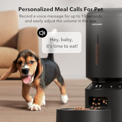 Automatic Cat Feeder, 5G WiFi Automatic Dog Feeder with Freshness Preservation,  Timed Cat Feeder with Low Food Sensor, Up to 10 Meals Per Day, Granary Pet Feeder for Cats